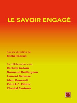 cover image of Le savoir engagé